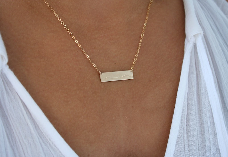 Mt Mansfield Bar Necklace