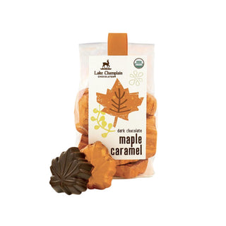 Vermont-Made Maple Caramel Leaf Chocolates Bag