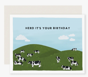 Herd Its Your Birthday Cow Card - SS5