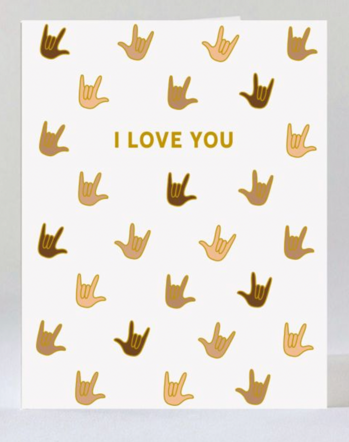 SIgn Language Love Card - ED1