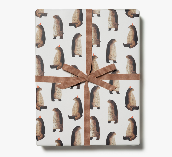 Wrapping Paper Roll - Party Bear - PICKUP ONLY