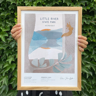 Vermont Parks Collection Print: Little River State Park, Elisa Jarnefelt 12x16