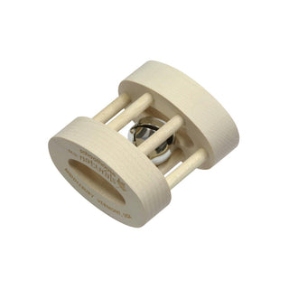 Natural Wood Oval Bell Rattle