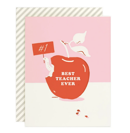 Best Teacher Ever Apple Card - AH1