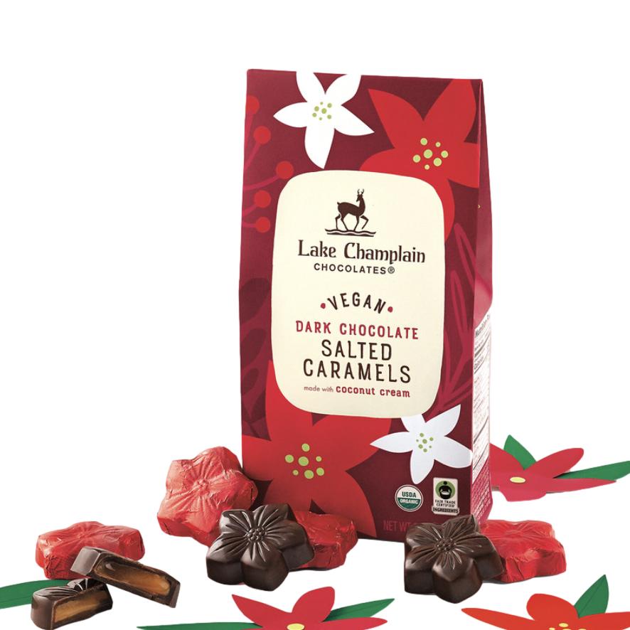 Lake Champlain Chocolates Vegan Salted Caramel Poinsettias