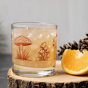 Mushroom Whiskey Glass - pickup only