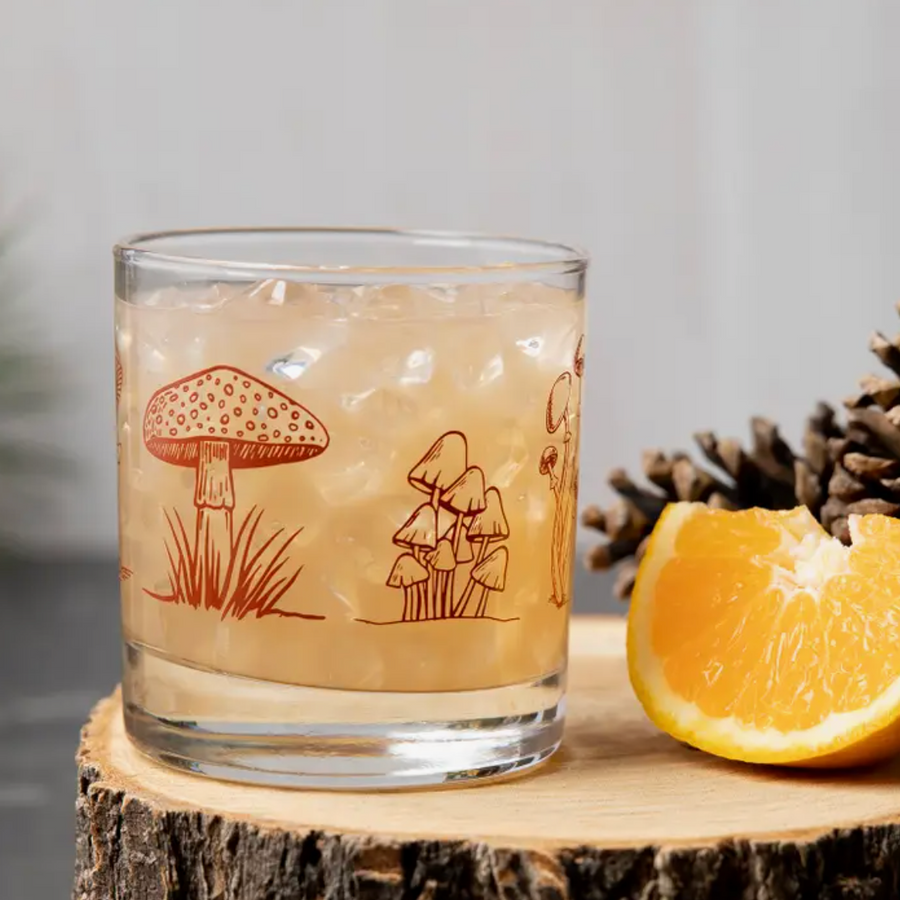 Mushroom Whiskey Glass - pickup only