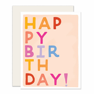 Birthday Block Letters Card - SS5