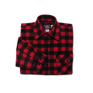 Red and Black Plaid Men's Flannel Shirt