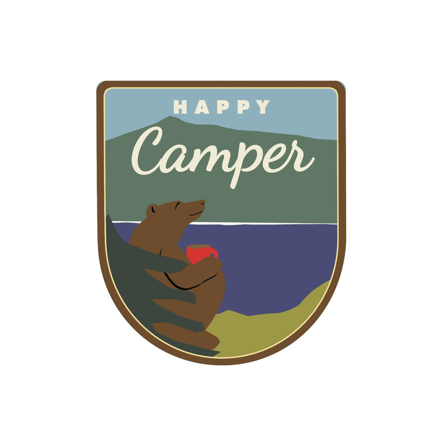 Happy Camper Bumper Sticker