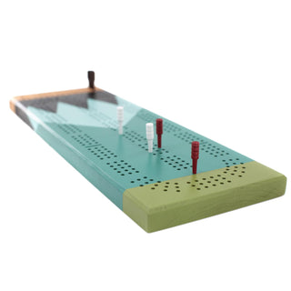Hand Painted Cribbage Board - Gooseberry
