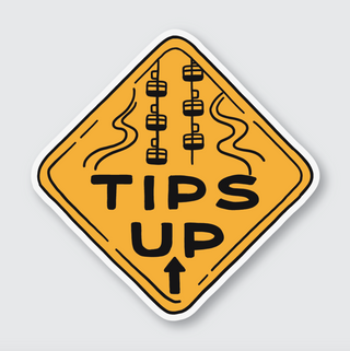 Tips Up Sticker