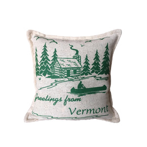 Greetings from Vermont Balsam Pillow