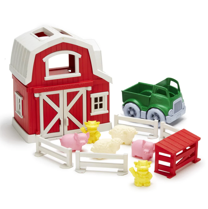 Eco-Friendly Farm Barn Toy Playset