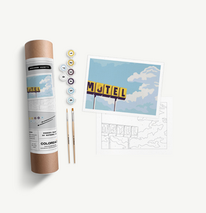 Roadside Vignette Paint-By-Numbers Kit