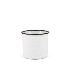 White Woods and Mint Alpine Enamel Cup Candle
