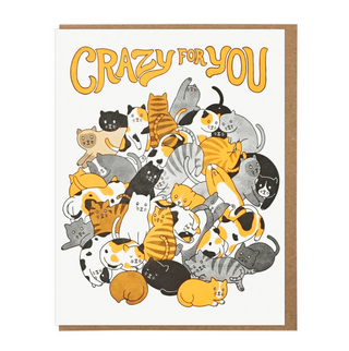 Crazy For You Cats Card - LH1