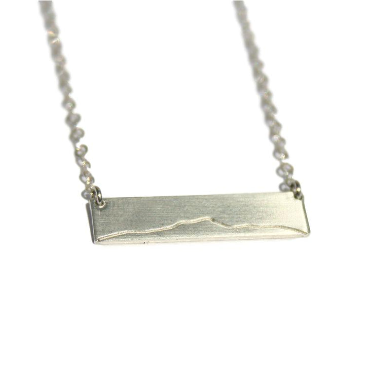 Camel's Hump Bar Necklace - Sterling Silver