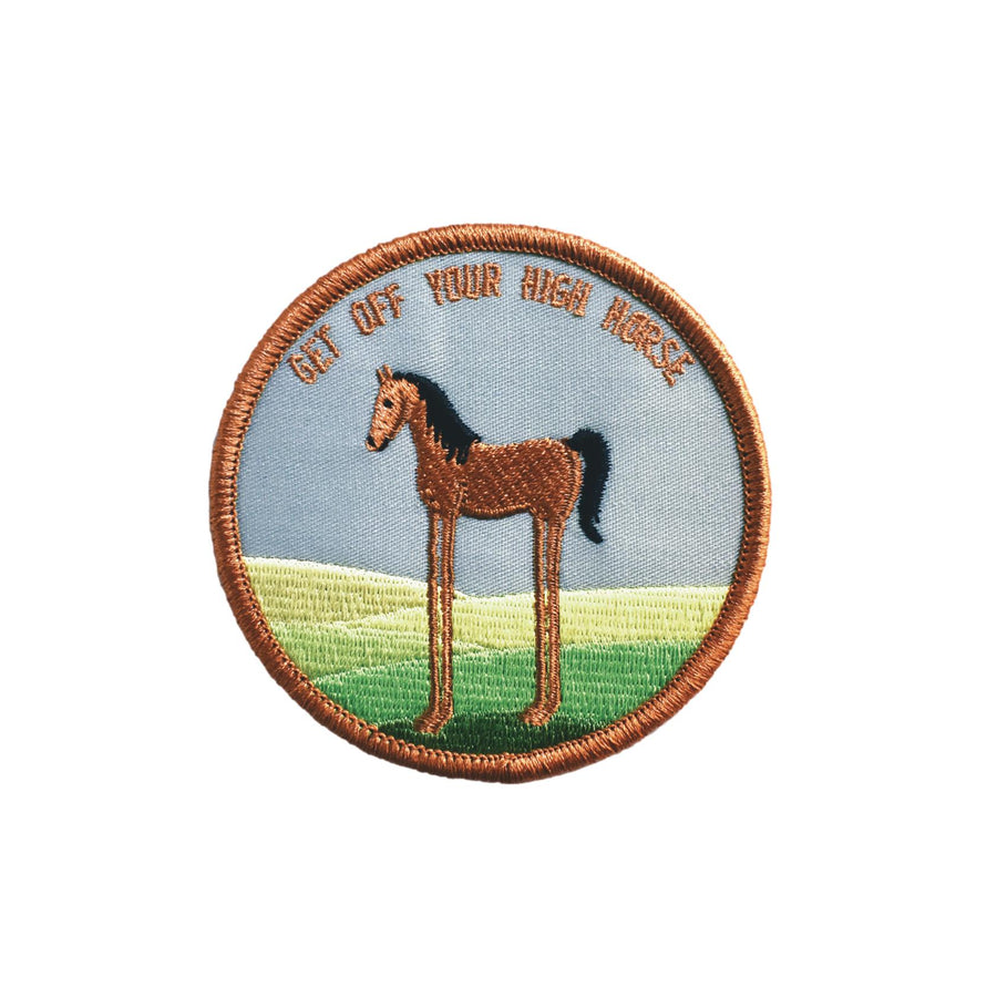 High Horse Embroidered Patch