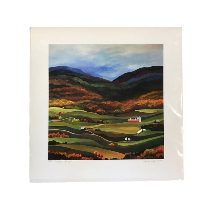 Green Mountain Valley Print - 20 x 20