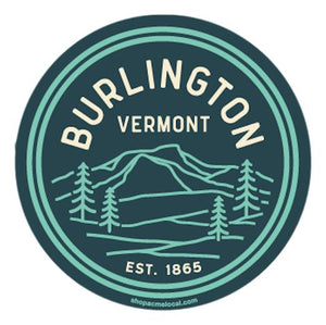Burlington Camel's Hump Landscape Badge Sticker