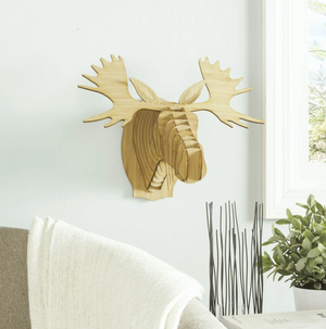 Wall Mounted Moose Puzzle Decor