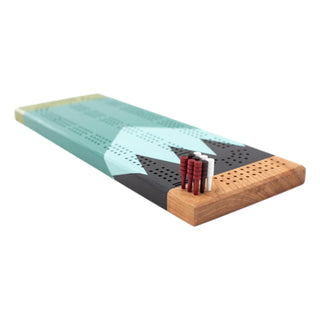 Hand Painted Cribbage Board - Gooseberry