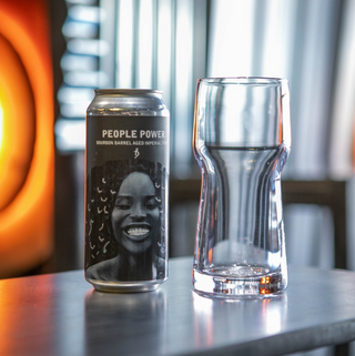 AO Glass Vermont Stamp Beer Pint Glass