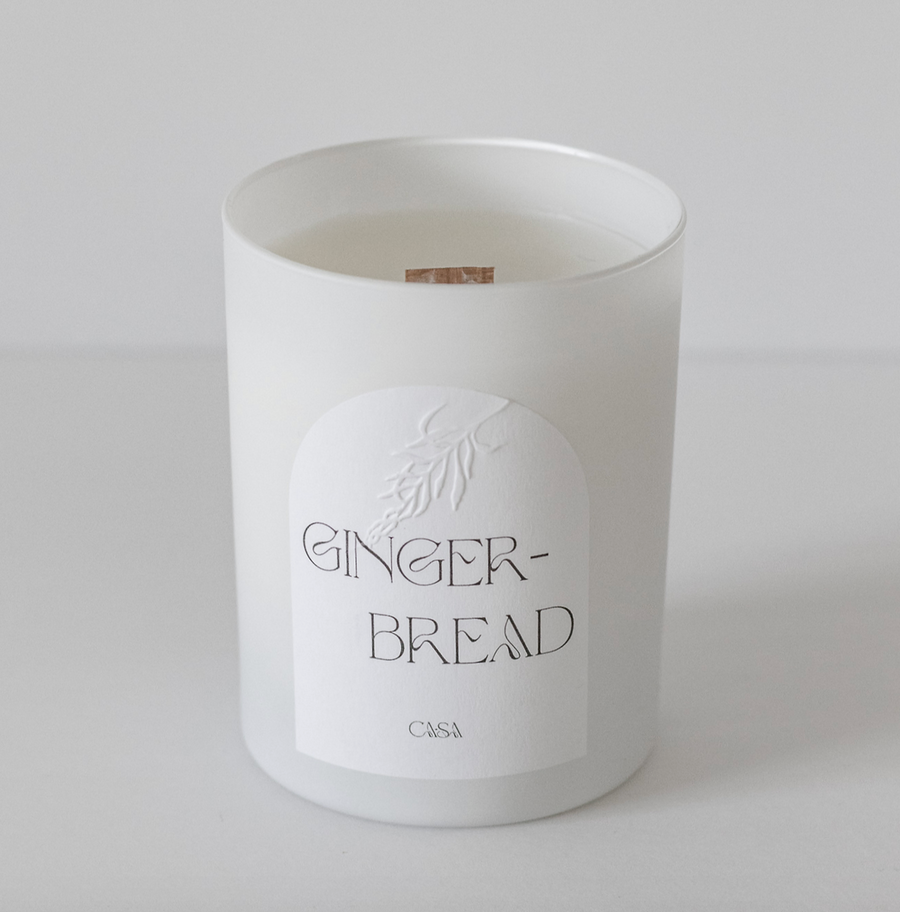 Luxury Glass Candle 11oz - Gingerbread