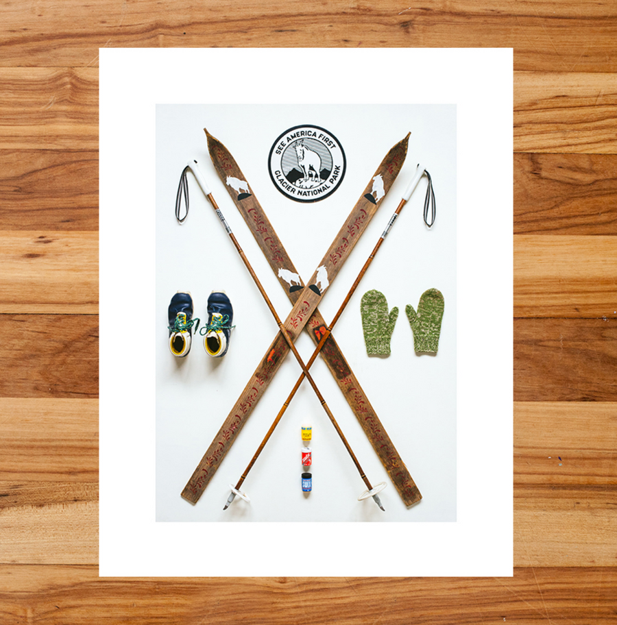 Nordic Skier Print - 11x14