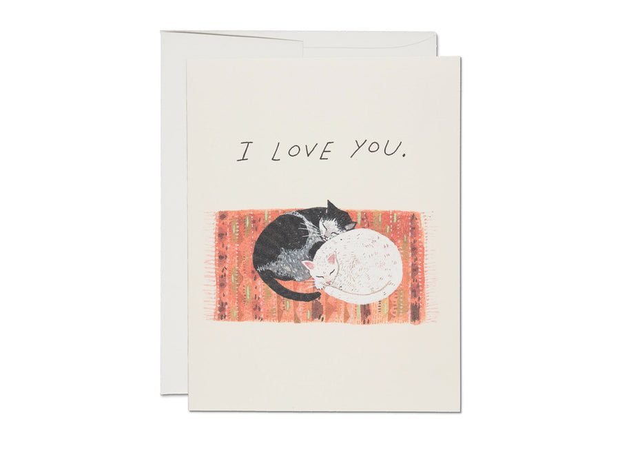 Cat Cuddle I Love You Card - RC1