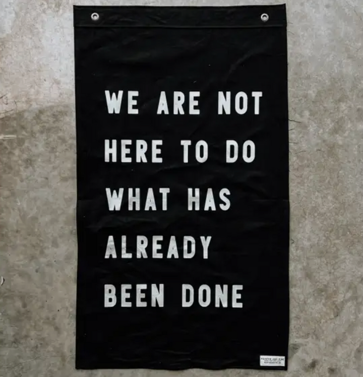 We Are Not Here Black Flag - 36x22.5