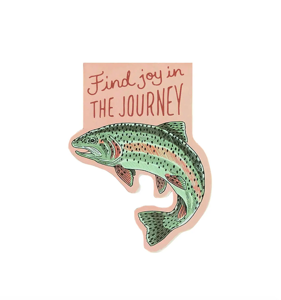 Adventure Magnetic Bookmark - Journey Trout