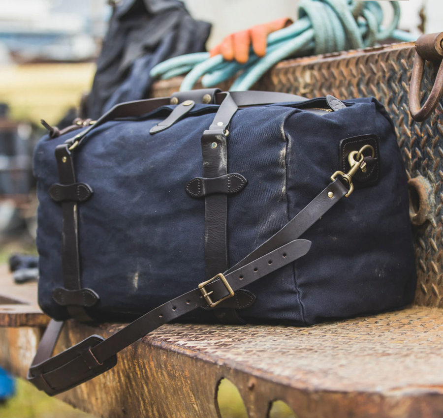 Filson Medium Rugged Twill Duffle - Navy