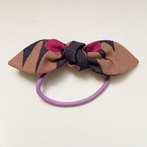 Cotton/Linen Bow Ponytail