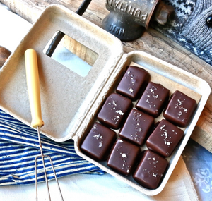Vermont Made Dark Chocolate Covered Salted Caramels - 9 Piece