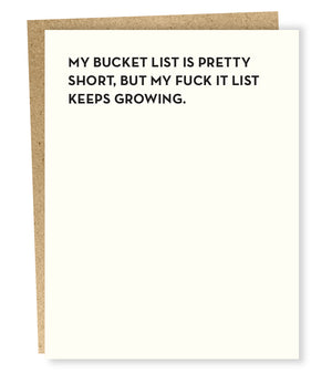 Bucket List Card - SP5