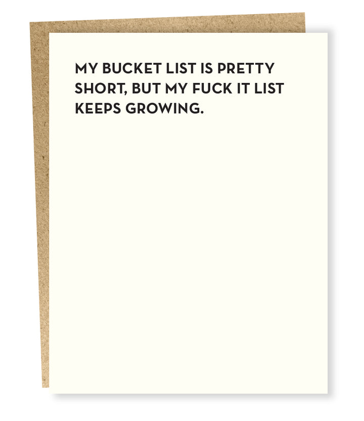 Bucket List Card - SP5