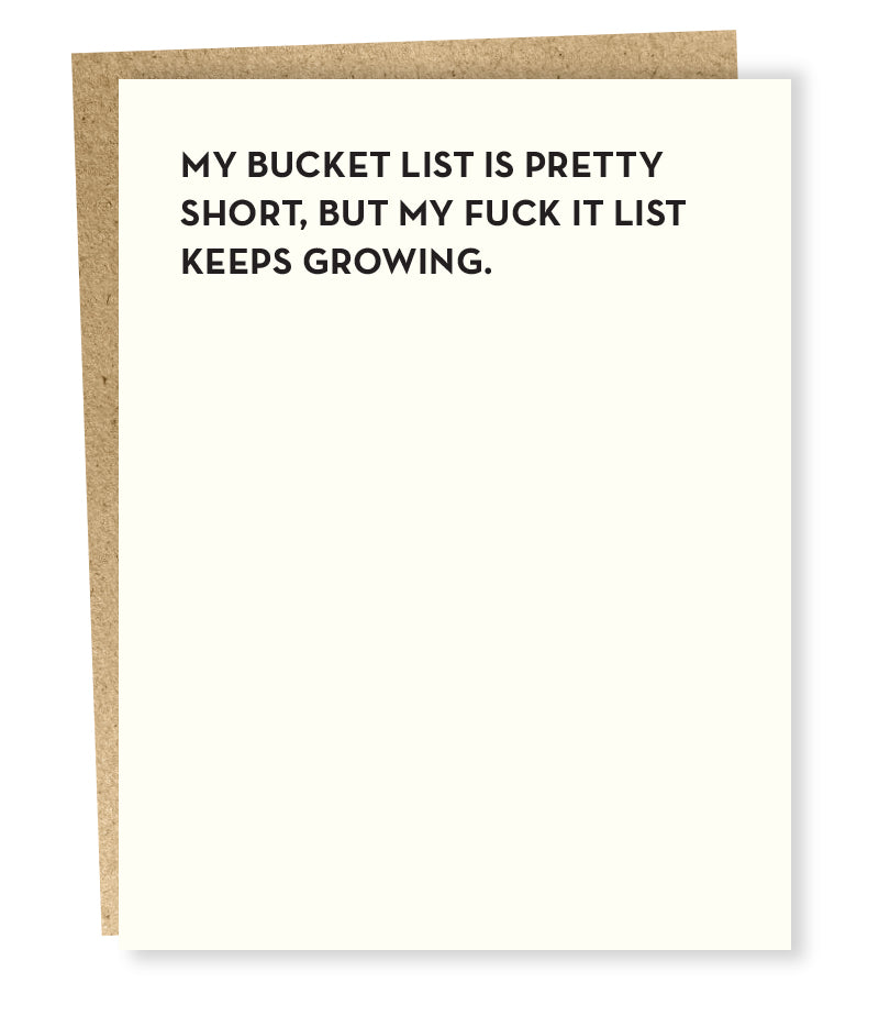 Bucket List Card - SP5