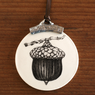 Laura Zindel Ceramic &amp; Pewter Ornament