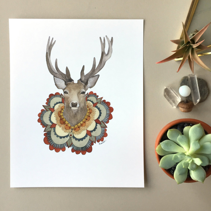 Collector: Deer Print - 8 x 10