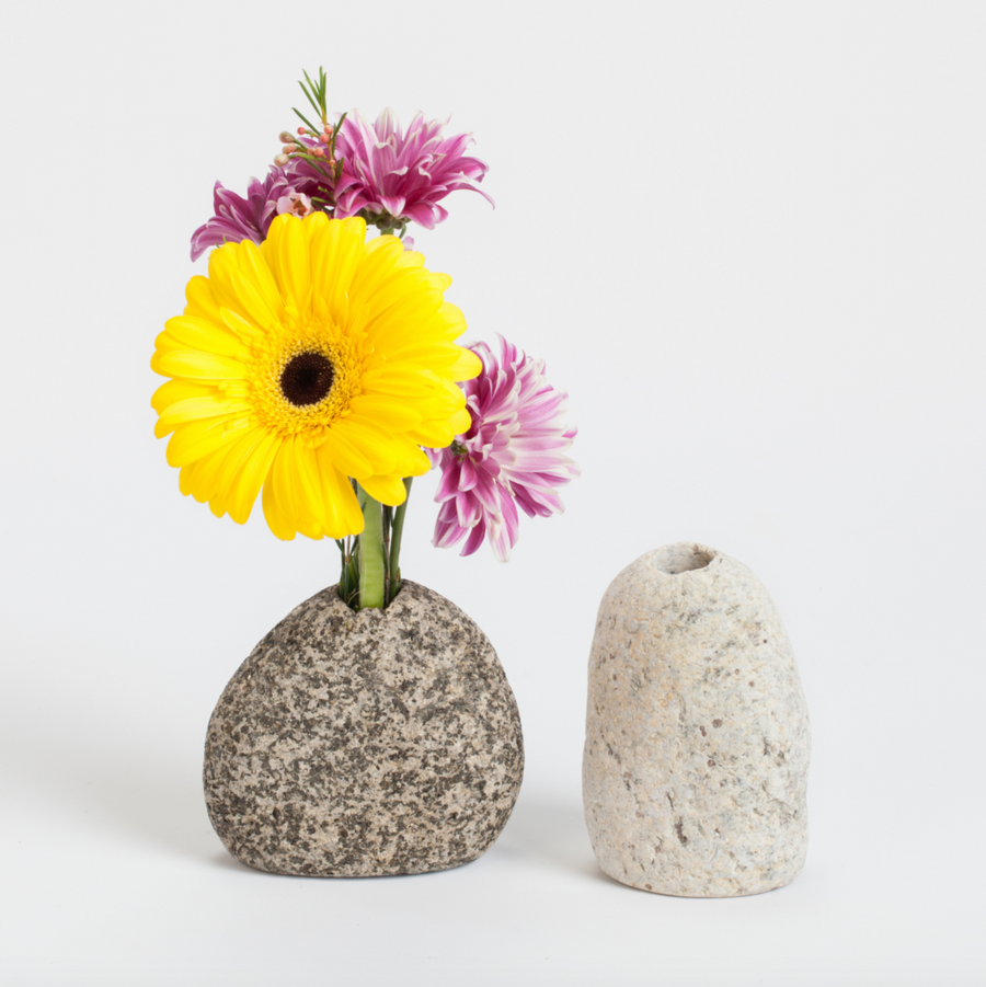 Beach Stone Rock Vase - PICKUP ONLY