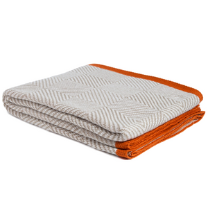 Eco-Poly Woven Square Outdoor Throw - Cargo/Orange