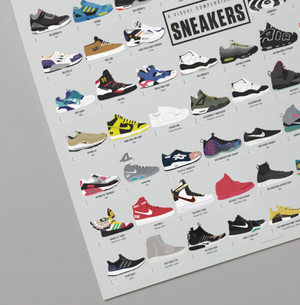 A Visual Compendium of Sneakers Print - 16x20 - PICKUP ONLY
