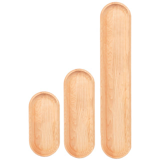 Rounded Maple Appetizer Plates