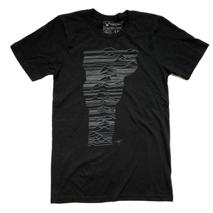 Mountains of Vermont Shirt in Black