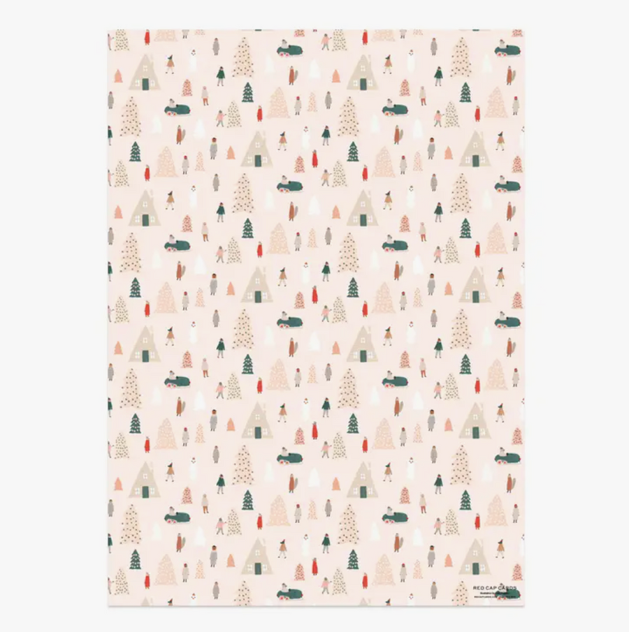 Wrapping Paper Roll - Pink Trees - PICKUP ONLY