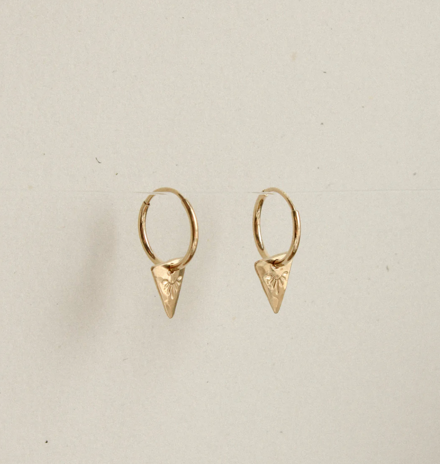 Rackk &amp; Ruin Zoe Hoop Earrings - Solid 14k Gold