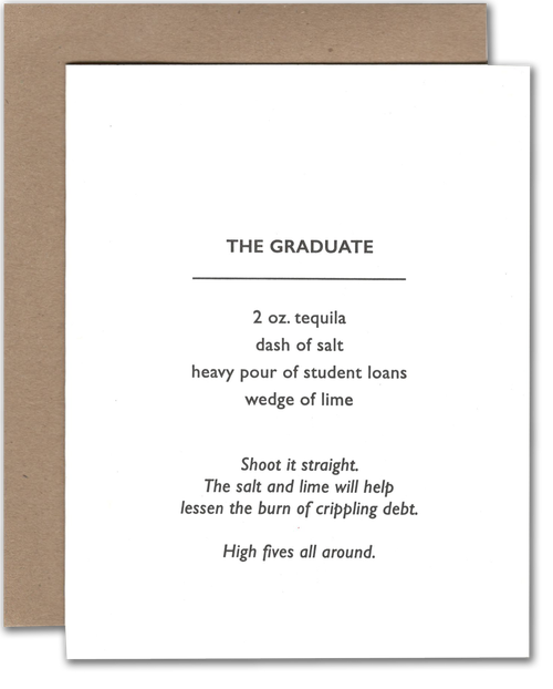 The Graduate Cocktail Card - PL4