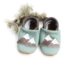 Mint Mountain Leather Baby Shoes